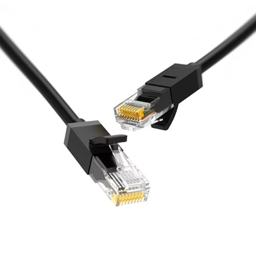 Kabel sieciowy LSZH Cat.6A UTP Kaliber AWG24, czarny, o długości 25 cm, idealny do szybkich i wysokiej jakości połączeń sieciowych, odporny na rozprzestrzenianie się płomienia.