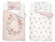 Pościel dla dzieci - Pościel bawełniana do łóżeczka 100x135 5511b sarenki - miniaturka - grafika 1