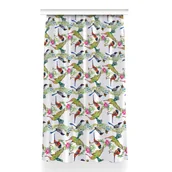 Zasłony - Gotowa zasłona na kółka Kolorowe ptaki 150x260 cm, Fabricsy - miniaturka - grafika 1