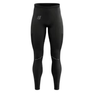 Spodnie sportowe męskie - COMPRESSPORT Legginsy biegowe męskie WINTER RUN LEGGING black - miniaturka - grafika 1