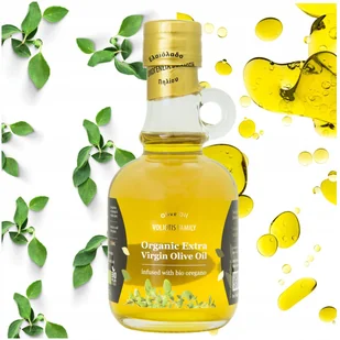 Oliwa z Oliwek Extra Virgin Smak Oregano Niefiltrowana Organiczna 250ml - Zdrowa żywność - miniaturka - grafika 1