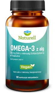 Naturell Omega-3 z alg, 90 kapsułek - Witaminy i minerały - miniaturka - grafika 1