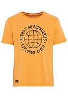 Koszulki męskie - camel active Męski T-shirt, Sun Orange, S - miniaturka - grafika 1