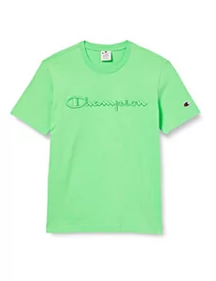 Koszulki męskie - Champion Męski t-shirt Rochester 1919 z logo Crewneck S, miętowo-zielony (Sgb), XXL, miętowa zieleń (Sgb), XXL - grafika 1