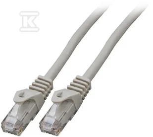 Patchcord RJ45 U/UTP kat. 6 LSZH CCA szary 5m - Kable miedziane - miniaturka - grafika 1