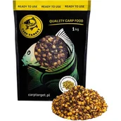 Zanęty - Zanęta CARP TARGET Mix ziaren Kukurydza Konopia Rzepik (1 kg) - miniaturka - grafika 1