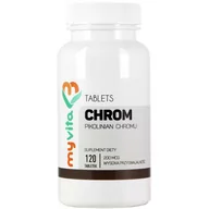 Suplementy naturalne - MyVita CHROM 200 MCG 120 TABL. - miniaturka - grafika 1