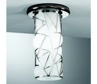 Lampy sufitowe - SIRU - Oświetlenie punktowe ORIONE 1xG9/30W/230V chrom/białe szkło weneckie - miniaturka - grafika 1