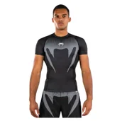 Kimona, stroje i obuwie - Venum Rashguard Krótki Rękaw Short Sleeve No Gi Black/Grey - miniaturka - grafika 1