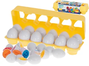 Puzzle klocki jajka 12 szt wytłaczanka Montessori liczby i kolory KX5964 - Układanki dla dzieci - miniaturka - grafika 9