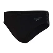 Kąpielówki męskie - Speedo męski splot typu Boomstar 7 cm Brief Speedo Black/Oxid Grey 26 - miniaturka - grafika 1