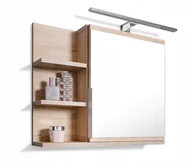 Szafki łazienkowe - Szafka Z Lustrem Z Led Sonoma Szafka Łazienkowa, L - miniaturka - grafika 1