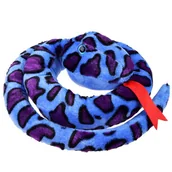 Maskotki i pluszaki - Pluszowa maskotka Wąż niebieski boa 160cm 14022 - miniaturka - grafika 1