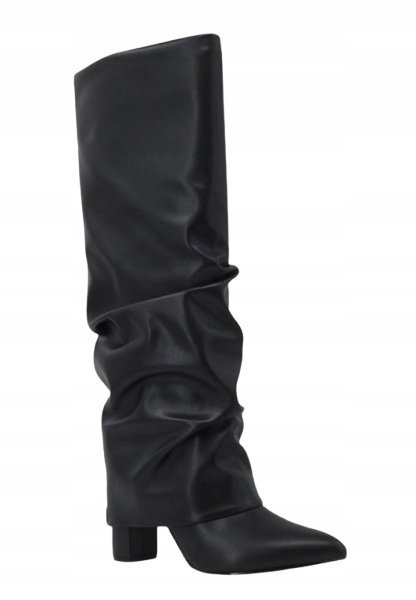 GUESS CZARNE KOZAKI ZE SZPICZASTYM NOSKIEM 38 G_A
