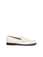 Półbuty damskie - Wsuwane skórzane półbuty na komfortowej podeszwie - miniaturka - grafika 1