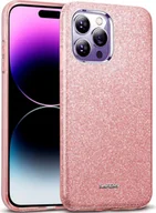 Etui i futerały do telefonów - Etui na telefon komórkowy Apple iPhone 14 Pro Etui ochronne TPU z brokatem, różowe złoto - miniaturka - grafika 1