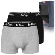 Majtki męskie - LEE COOPER Bokserki Męskie 9505 Czarne Szare Rozmiar XL - miniaturka - grafika 1
