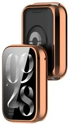 Bizon Etui z osłoną ekranu Case Watch Felipe do Xiaomi Mi Smart Band 9 Pro, różowozłote - Akcesoria do smartwatchy - miniaturka - grafika 1