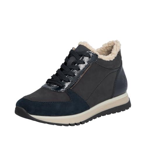 Rieker Damskie sztyblety 49004, niebieskie, rozmiar 39 EU, niebieski, 39 EU