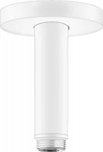 HANSGROHE 27393700 Przyłącze sufitowe S 100 mm, mat biały - Akcesoria do armatury i ceramiki - miniaturka - grafika 1