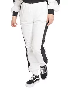 Urban Classics Spodnie dresowe damskie w paski Crinkle Track Pants, White/black, 4XL - Spodnie sportowe damskie - miniaturka - grafika 1