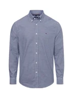 Koszule męskie - Tommy Hilfiger Koszula męska Mężczyźni Regular Fit Bawełna niebieski|biały w kratkę, M - miniaturka - grafika 1