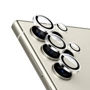 Pozostałe akcesoria do telefonów - Crong Lens Ring - Szkło hartowane na obiektyw aparatu Samsung Galaxy S24 Ultra (przezroczysty) - miniaturka - grafika 1