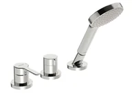 Baterie wannowe i prysznicowe - Hansa Ronda - 3-otworowa bateria na brzegu wanny, chrom 03419473 - miniaturka - grafika 1