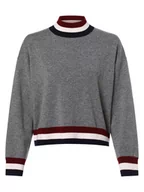 Swetry damskie - Tommy Hilfiger - Sweter damski z dodatkiem kaszmiru, szary - miniaturka - grafika 1