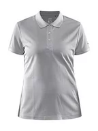 Koszulki i topy damskie - Craft CORE Unify damska koszulka polo, kolor szary, XXL, gris, XXL - miniaturka - grafika 1