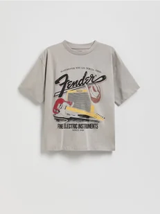 Reserved - T-shirt Fender Elyaf - jasnoszary - Koszulki dla chłopców - miniaturka - grafika 1