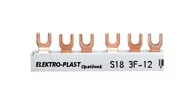 Inne akcesoria elektryczne - Elektro-Plast Szyna prądowa S18 3F-12 45.388 - miniaturka - grafika 1