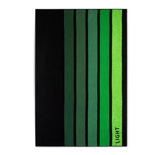 Ręcznik plażowy 100x160 Light zielony czarny pasy frotte 380 g/m2 8881/3 - Ręczniki - miniaturka - grafika 1