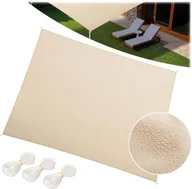 Markizy - Żagiel przeciwsłoneczny prostokątny 3x4m Plonos PL-885 beżowy - miniaturka - grafika 1