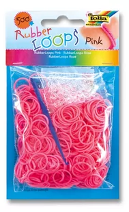 RUBBER LOOPS NO NAME Gumki 500 szt różowe - Zabawki kreatywne - miniaturka - grafika 1
