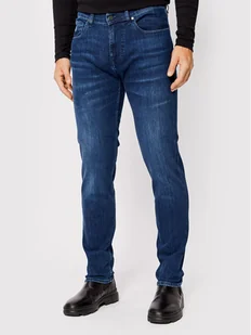 7 For All Mankind Jeansy Luxe Performance JSMXB800LI Granatowy Slim Tapered Fit - Spodnie męskie - miniaturka - grafika 1