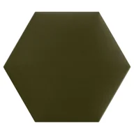 Panele ścienne i boazeria - Panel Ścienny 3D Tapicerowany Heksagon 30X26 Cm Khaki Welur - miniaturka - grafika 1