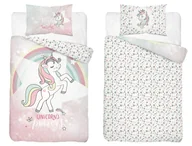 Pościel dla dzieci - Pościel dziecięca dwustronna Jednorożec Unicorn – 90x120 cm – MAYAMOO - miniaturka - grafika 1