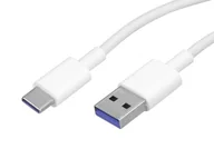 Kable USB - HUAWEI KABEL TRANSMISJI DANYCH USB/TYPE-C BIAŁY 5A FAST CHARGING ORG. - miniaturka - grafika 1