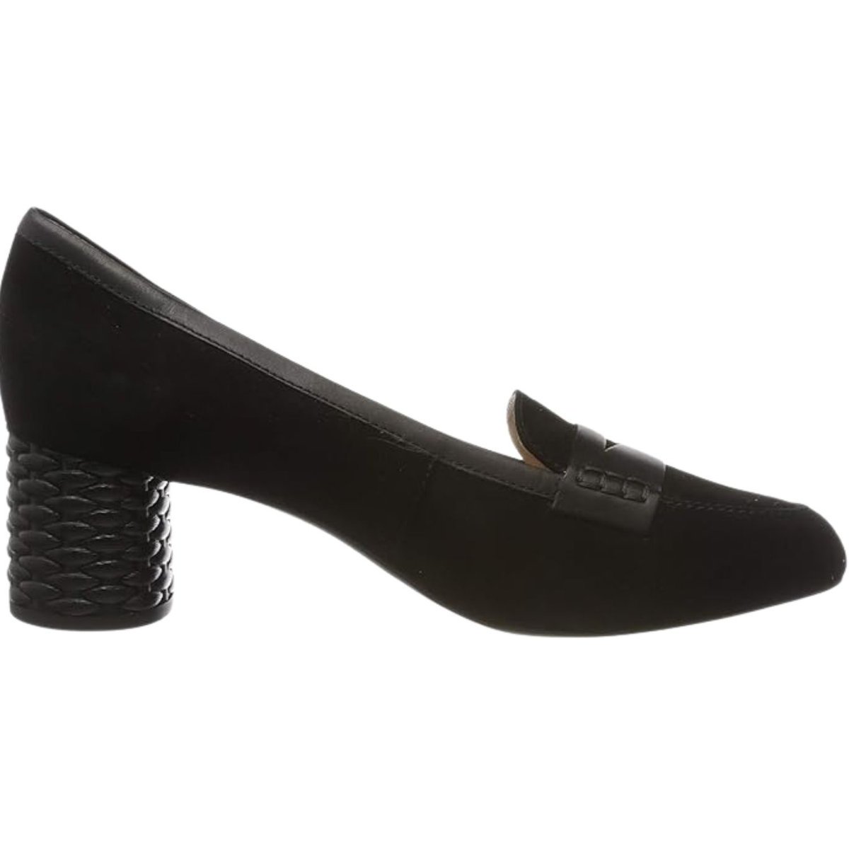 Buty damskie Geox Ortensia czołenka klasyczne czarne skóra zamszowa-36