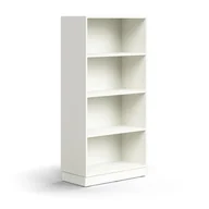 Regały biurowe - Regał QBUS, 3 półki, cokół, 1636x800x400 mm, biały - miniaturka - grafika 1
