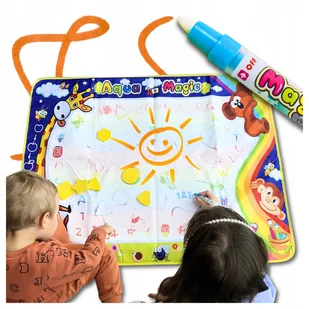 Mata wodna do rysowania 100×70 ZNIKOPIS PISAKI SZABLONY ZABAWA DLA DZIECI - Maty edukacyjne - miniaturka - grafika 1