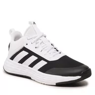 Półbuty męskie - Buty adidas Ownthegame Shoes IF2689 Ftwwht/Ftwwht/Cblack - miniaturka - grafika 1