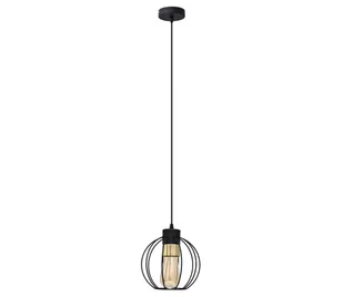 Żyrandol na lince STARLIGHT 1xE27/60W/230V czarny/złoty - Lampy sufitowe - miniaturka - grafika 1