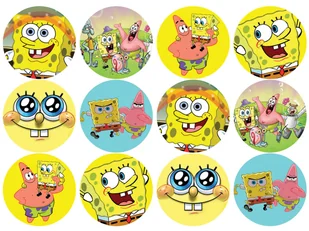 Opłatki na muffiny babeczki Spongebob - Ciasta i półprodukty do ciast - miniaturka - grafika 1