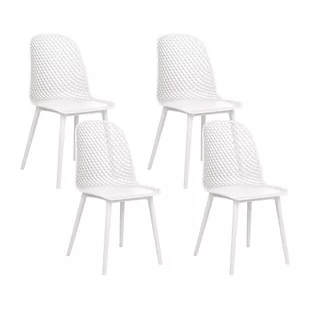 Zestaw 4 krzeseł do jadalni biały EMORY - Krzesła - miniaturka - grafika 1