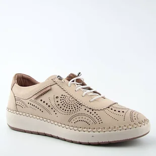 T.Sokolski HP1860 damskie półbuty skórzane ażurowe beż - Półbuty damskie T.Sokolski HP1860 damskie półbuty skórzane ażurowe beż - Półbuty damskie - miniaturka - grafika 1