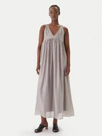 Sukienki - Eleh Sukienka letnia SS260270 Szary Relaxed Fit - miniaturka - grafika 1