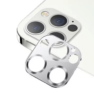 USAMS Camera Lens Glass iPhone 12 Pro metal srebrny/silver BH704JTT01 (US-BH704) 6958444940168 - Etui i futerały do telefonów - miniaturka - grafika 2
