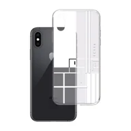 Etui i futerały do telefonów - Apple iPhone X Ferya Slim CASE LINE White - miniaturka - grafika 1